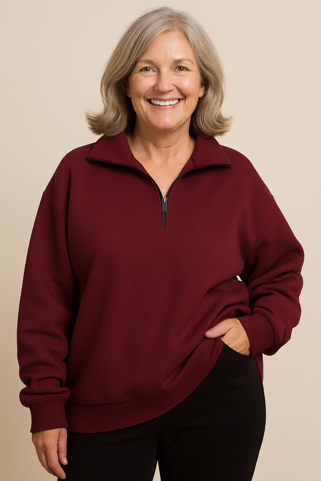 Bindi | Quarter-Zip Knit