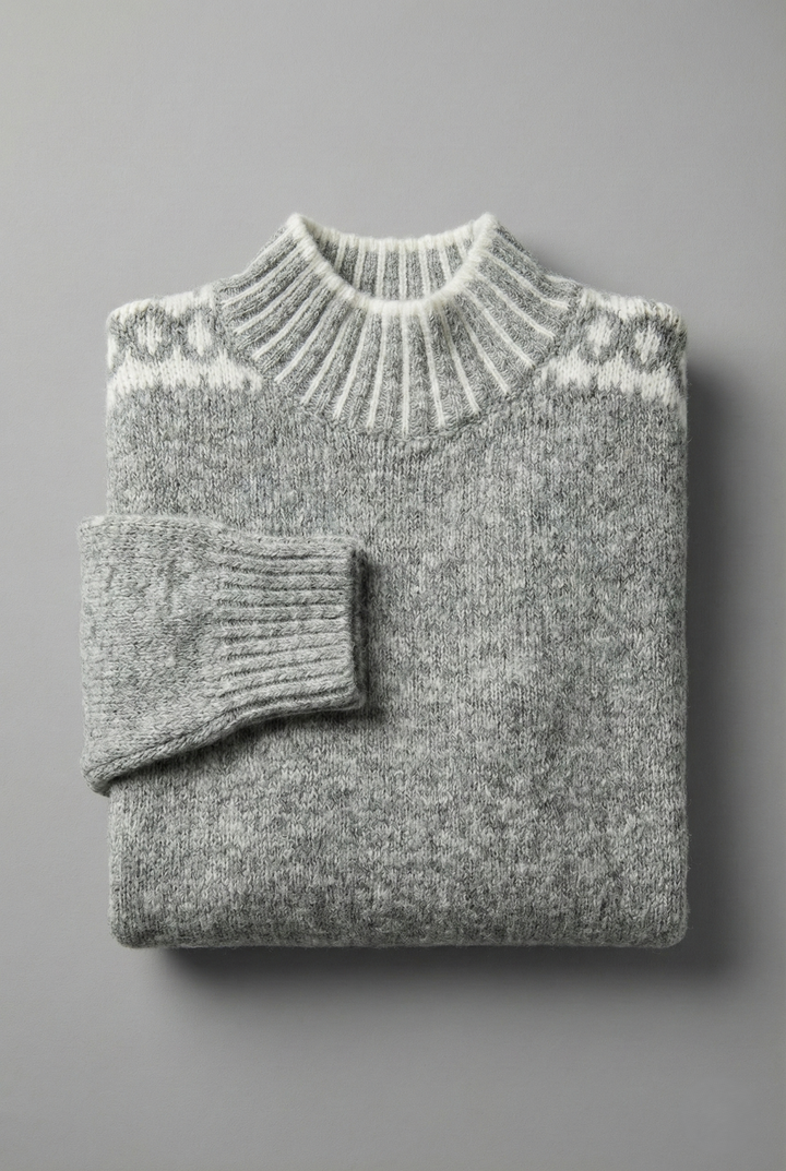 Lina | Warm Pullover with High Collar