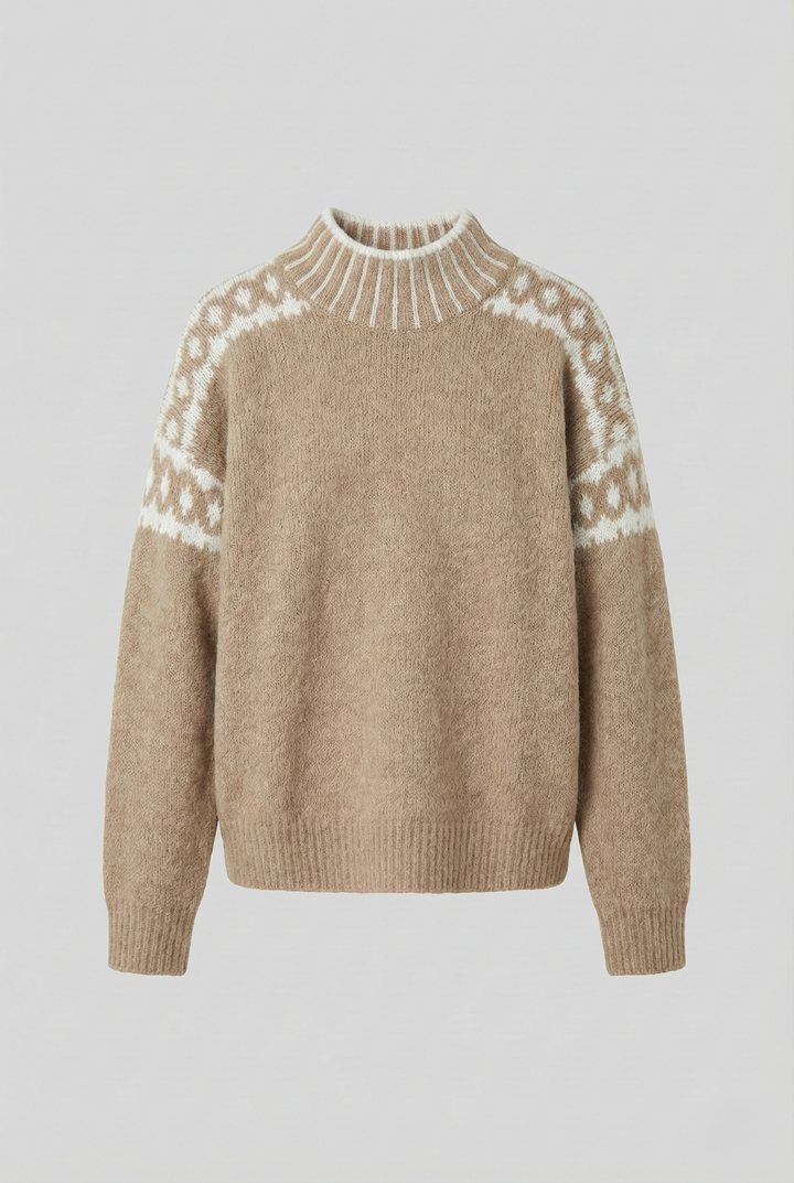 Lina | Warm Pullover with High Collar