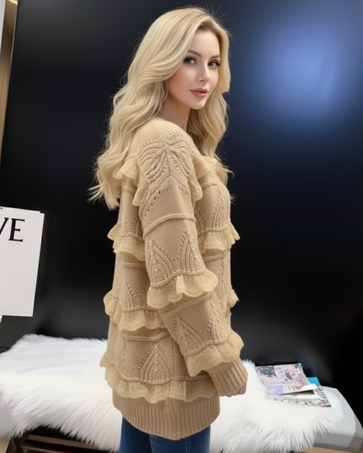 Ruby | Ruffle Cardigan