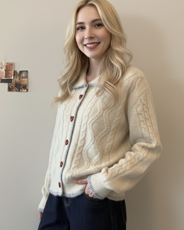Tara | Heart Cardigan