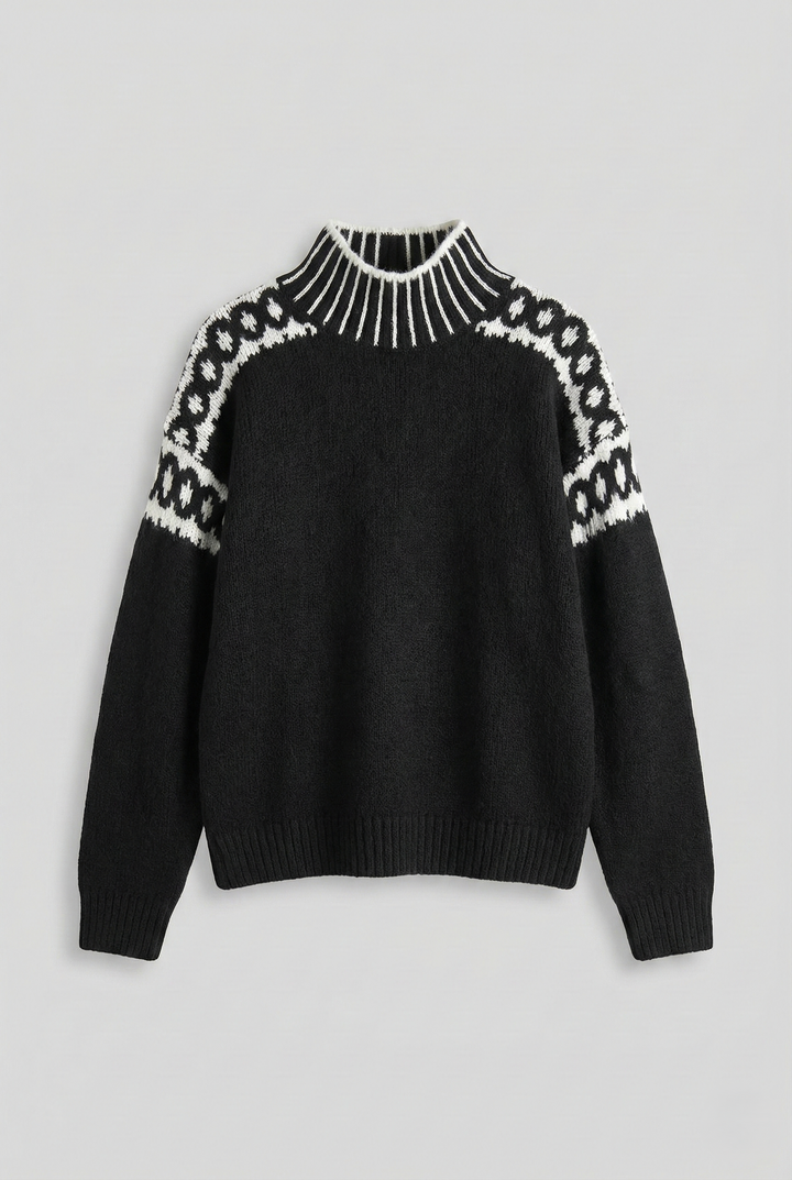 Lina | Warm Pullover with High Collar