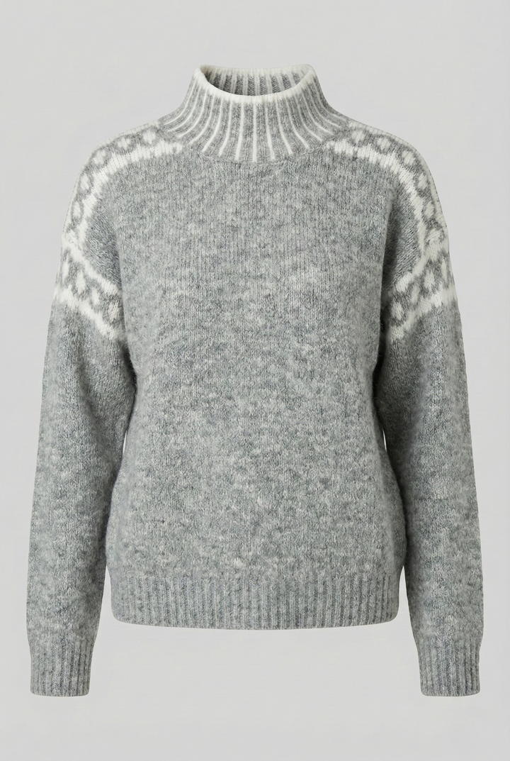 Lina | Warm Pullover with High Collar
