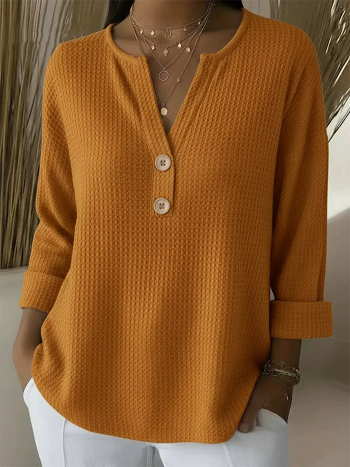 Stella | Textured Button Sweater