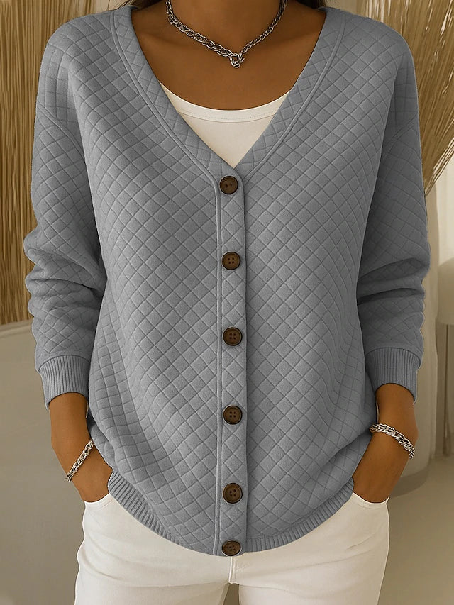 Janice | Textured Button Cardigan