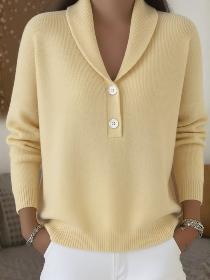 Lenorah | Collar Button Sweater