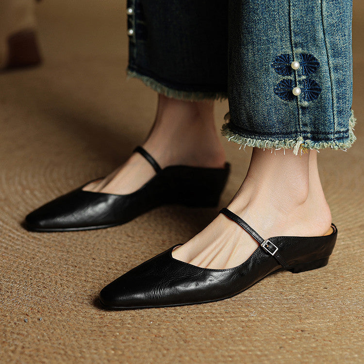 Fiorella Leather Mules