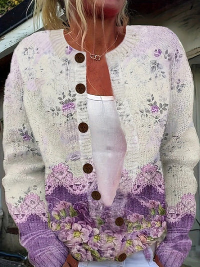 Chloe | Vintage Floral Cardigan