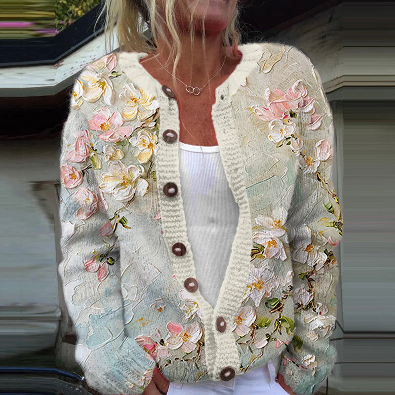 Chloe | Vintage Floral Cardigan