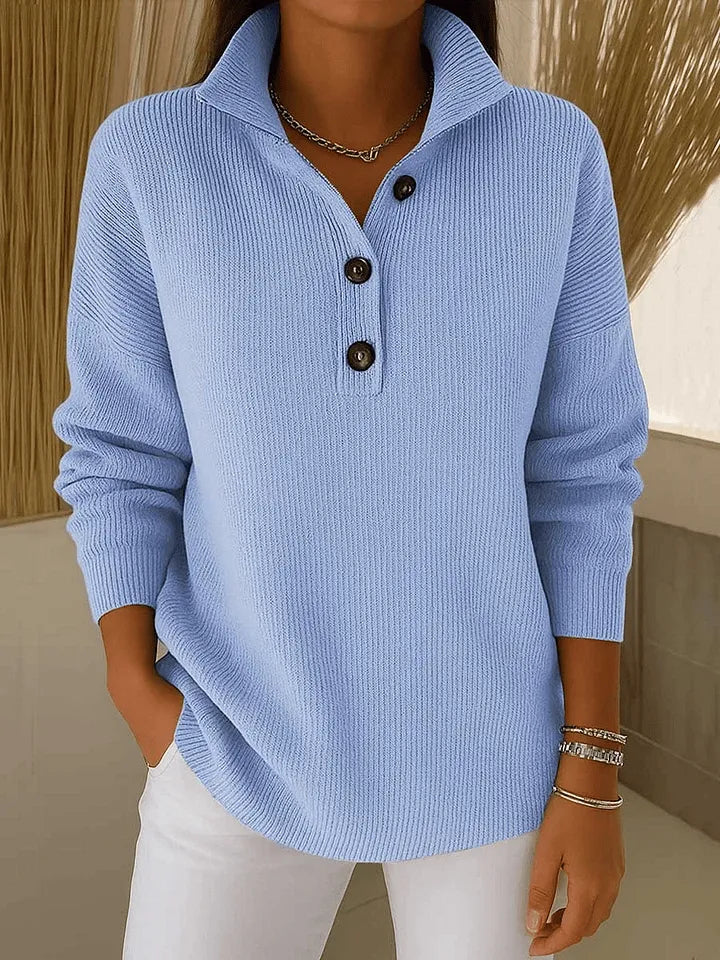 Harper Lane™ | Ribbed Sweater with Collar