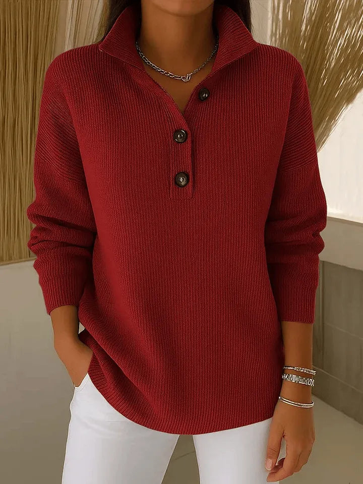 Harper Lane™ | Ribbed Sweater with Collar