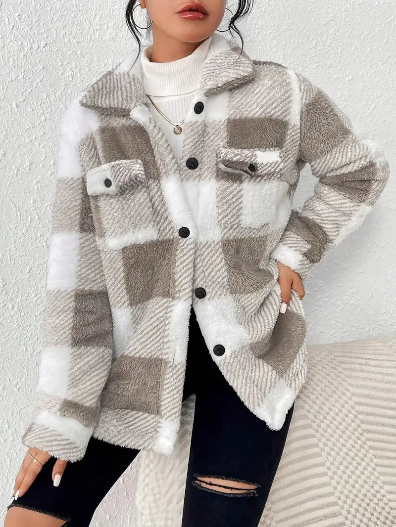 Drew | Winter Checkered Coat