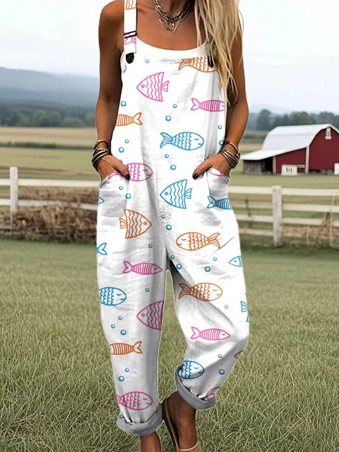 Kiara | Ocean Whimsy Jumpsuit