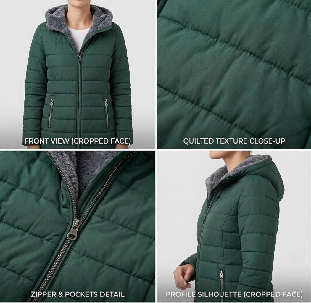 Olivia | Quilted A-Line Winter Coat