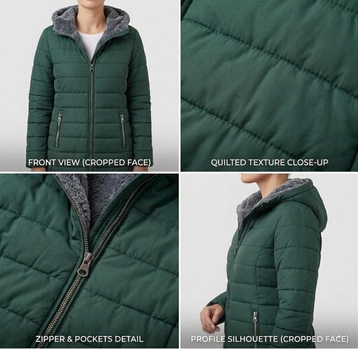 Olivia | Quilted A-Line Winter Coat