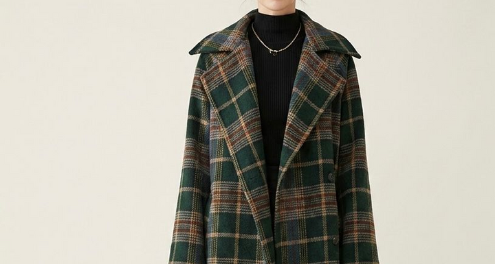 Ivy | Checkered Longline Coat