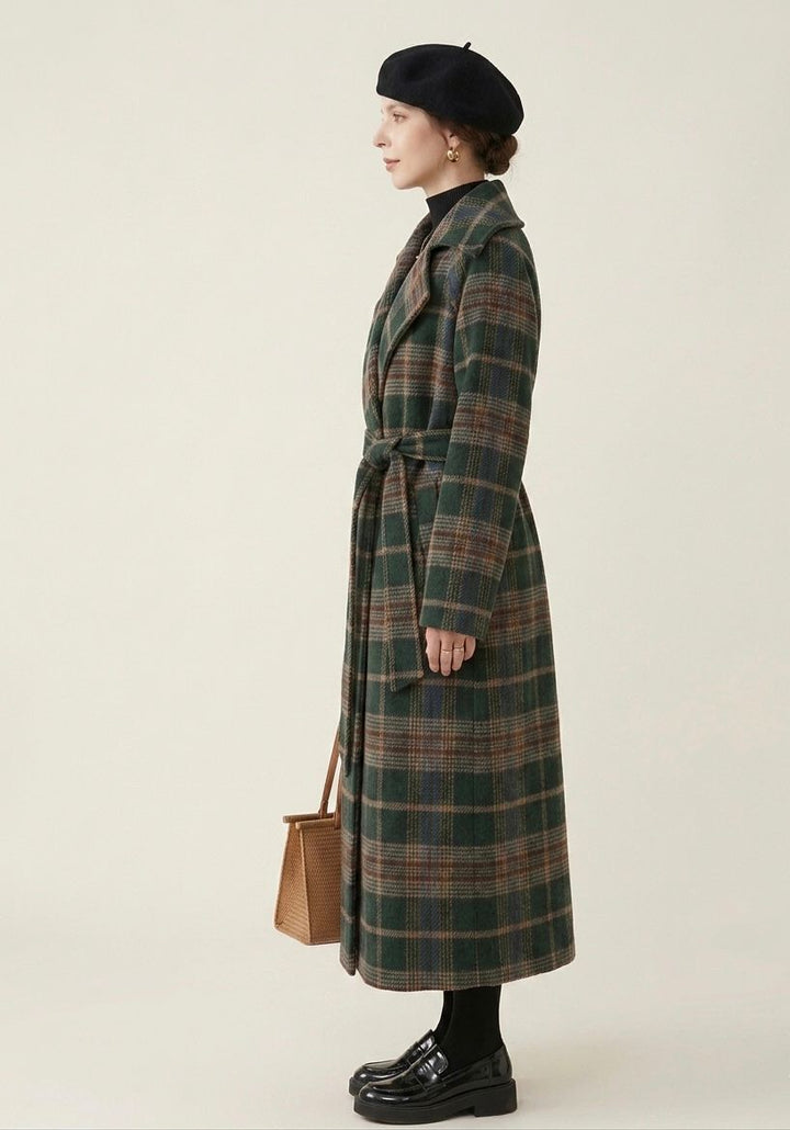 Ivy | Checkered Longline Coat
