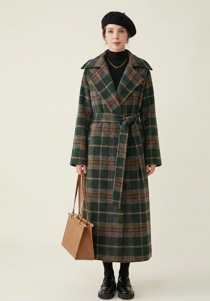 Ivy | Checkered Longline Coat
