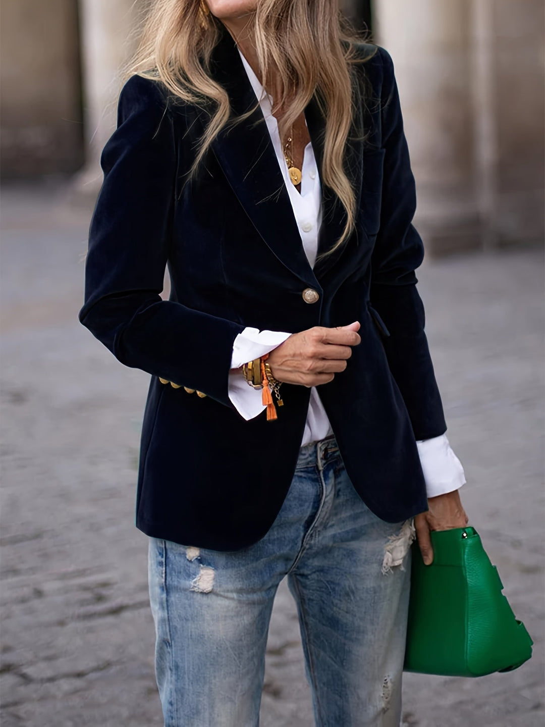 Elena | Velvet Blazer