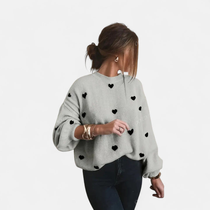 Isla | Hearts Wool Sweater