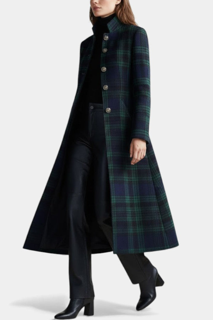 Zoe | Timeless Plaid Elegant Coat