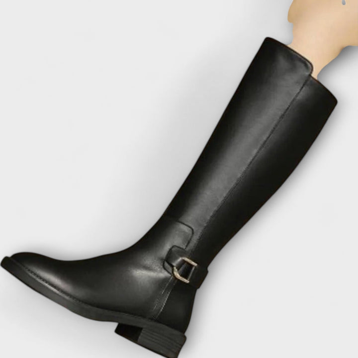 Mira | Leather Knee High Boots