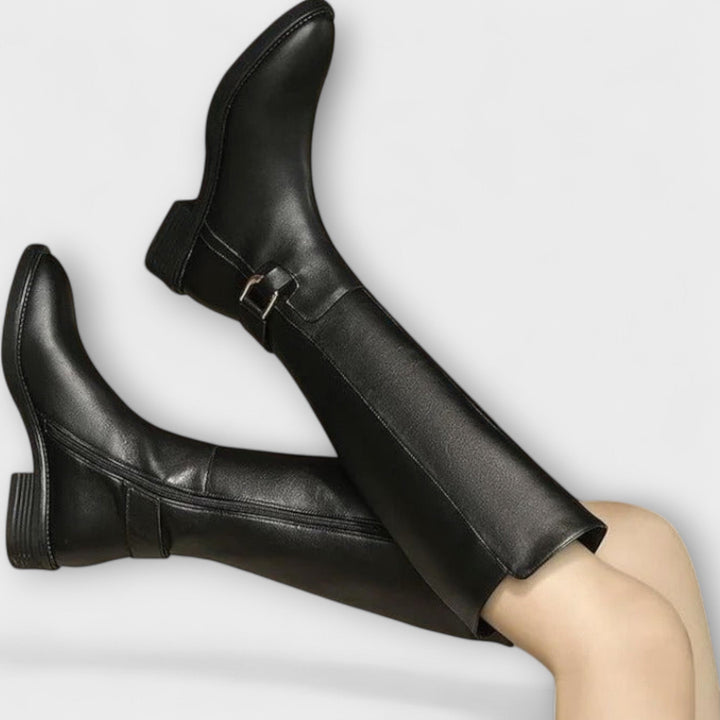 Mira | Leather Knee High Boots
