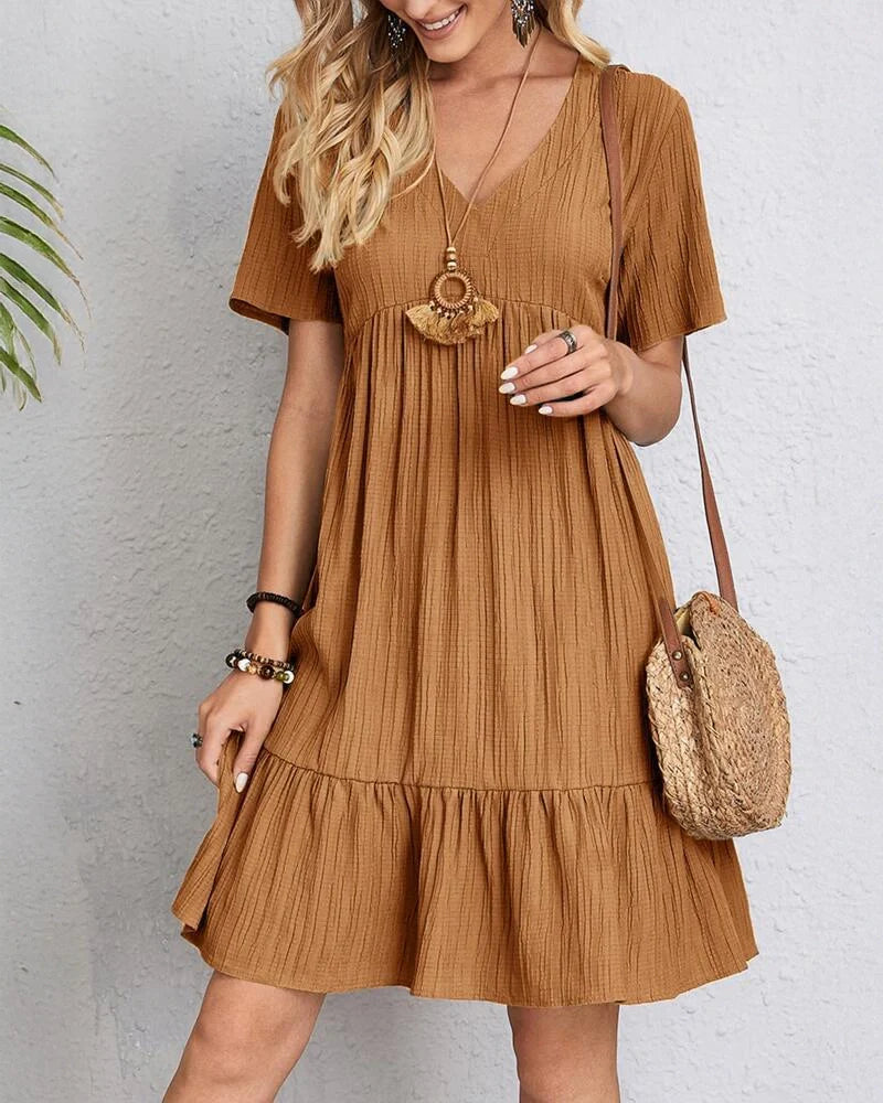 Mary -  Chic Dress Designed to Conceal the Tummy