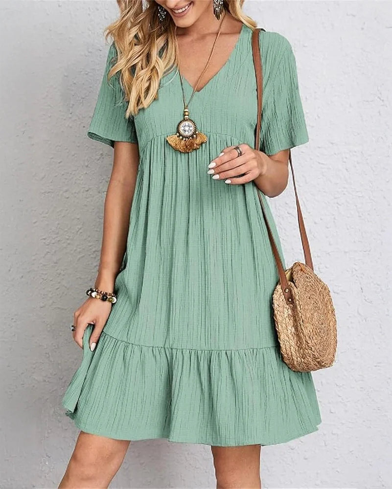 Mary -  Chic Dress Designed to Conceal the Tummy