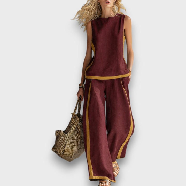 AURENE | TWO-PIECE LINEN SET