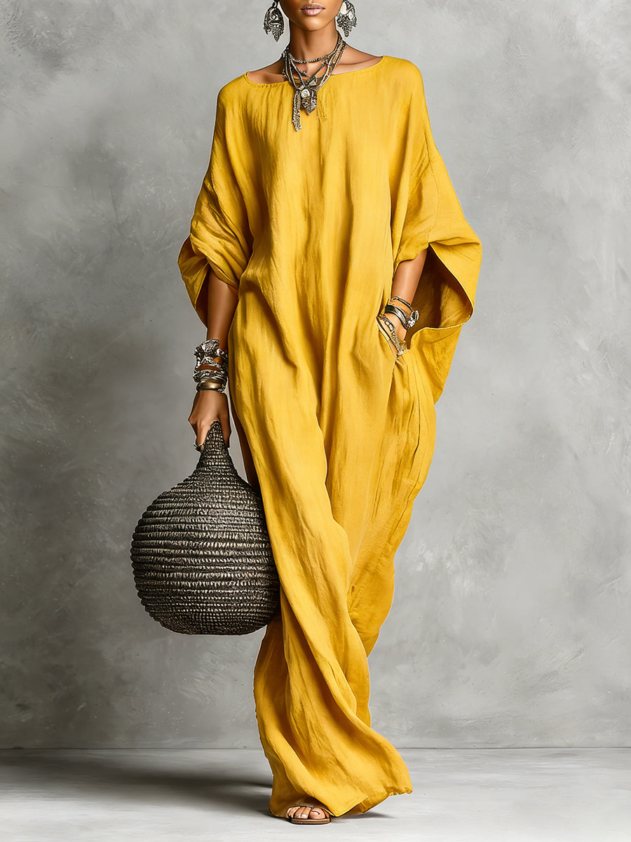 Serena oversized maxi dress with relaxed flowing silhouette in multiple colours