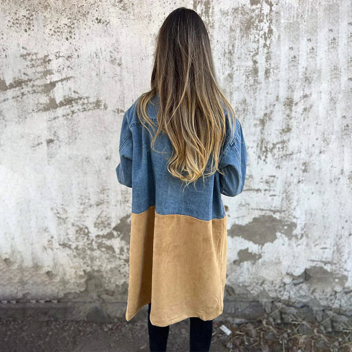 Charly | Mid Length Denim Trench Coat