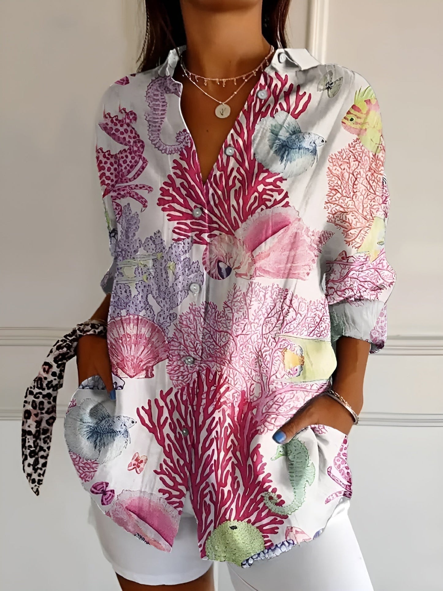 Maia | Light Floral Summer Blouse